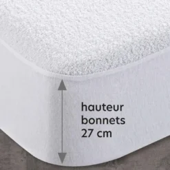 BecquetProtège-matelas bouclette PRONEEM antiacariens blanc
