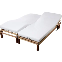 BecquetProtège-matelas double couchage en bouclette blanche unie - PRONEEM