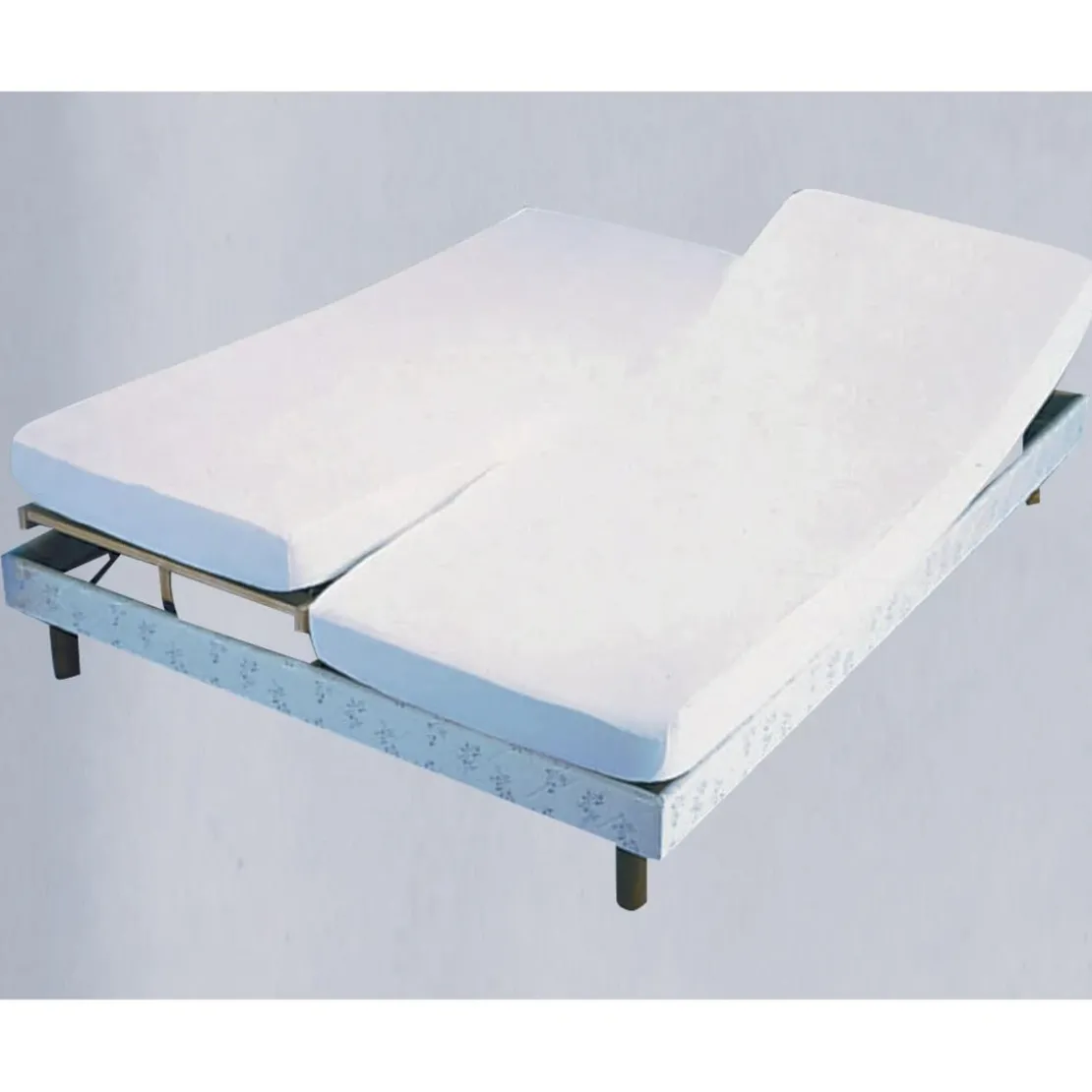BecquetProtège-Matelas Flanelle Plateau Imperméable pour Lit Articulé