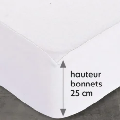 BecquetProtège-matelas HOUSSE JERSEY blanc uni imperméable et respirant