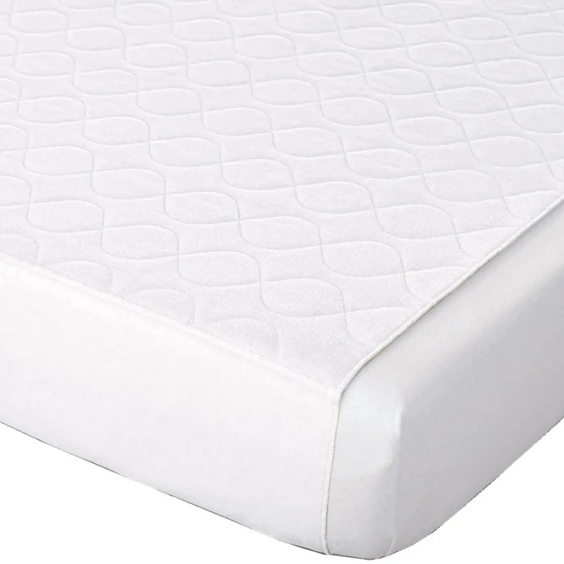 BecquetProtège-matelas imperméable et respirant blanc uni à rabats - SNOZZY