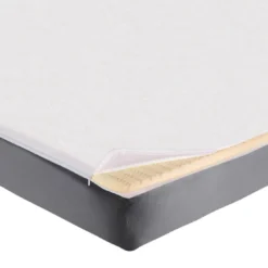 BecquetProtège-matelas jersey blanc uni intégral et extensible pour surmatelas - HOUSSE SU