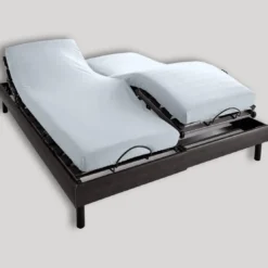 BecquetProtège-matelas jersey double couchage blanc en LYOCELL