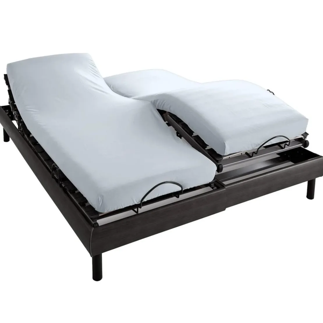 BecquetProtège-matelas jersey double couchage blanc en LYOCELL