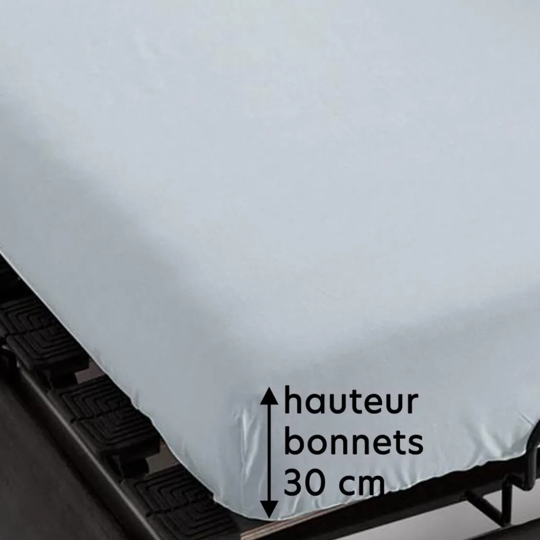 BecquetProtège-matelas jersey double couchage blanc en LYOCELL