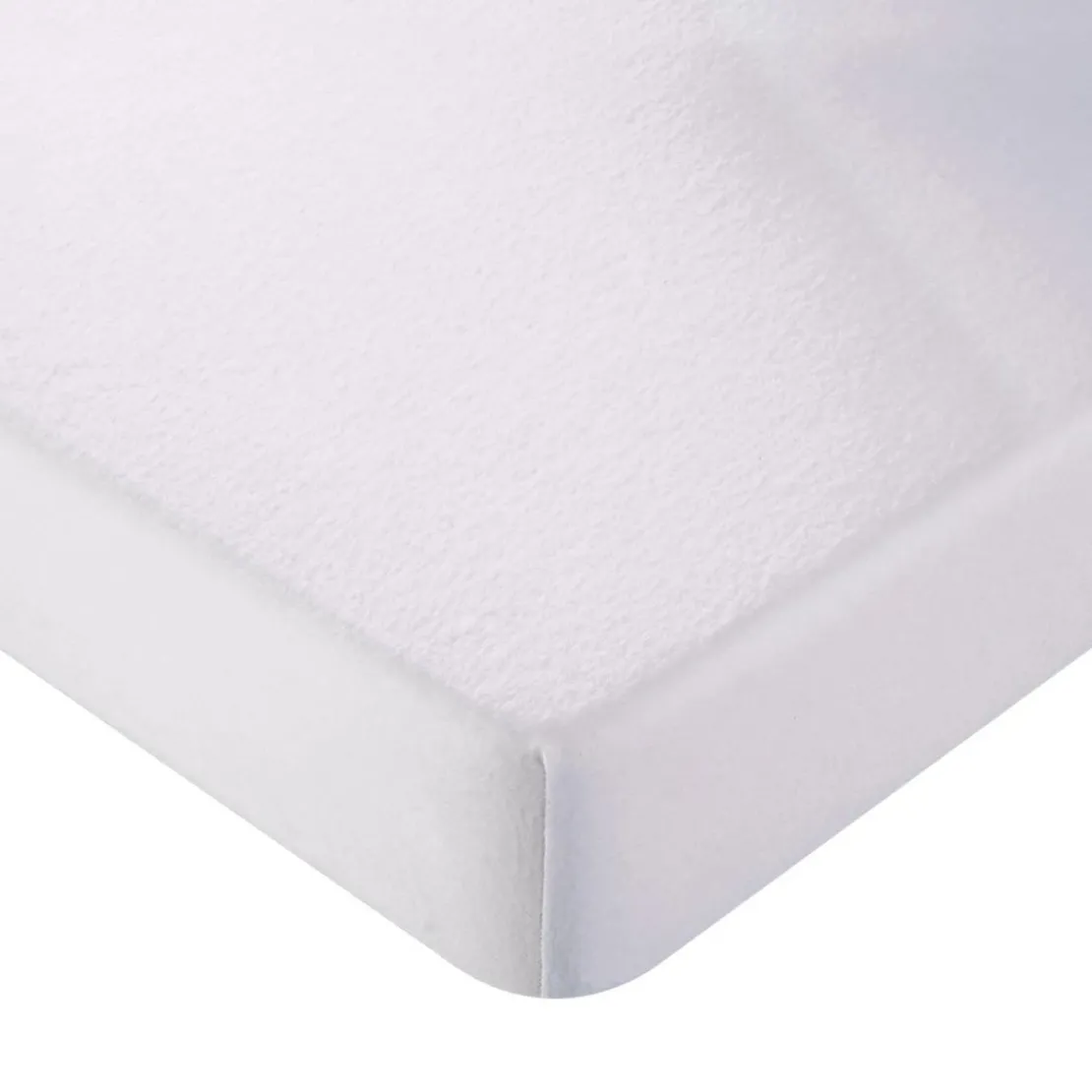 BecquetProtège-matelas molleton blanc imperméable standard - HOUSSE MOLLE