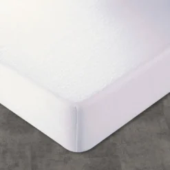 BecquetProtège-matelas molleton Irrétrex blanc grands bonnets 40 cm
