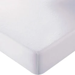 BecquetProtège-matelas molleton Irrétrex blanc grands bonnets 40 cm
