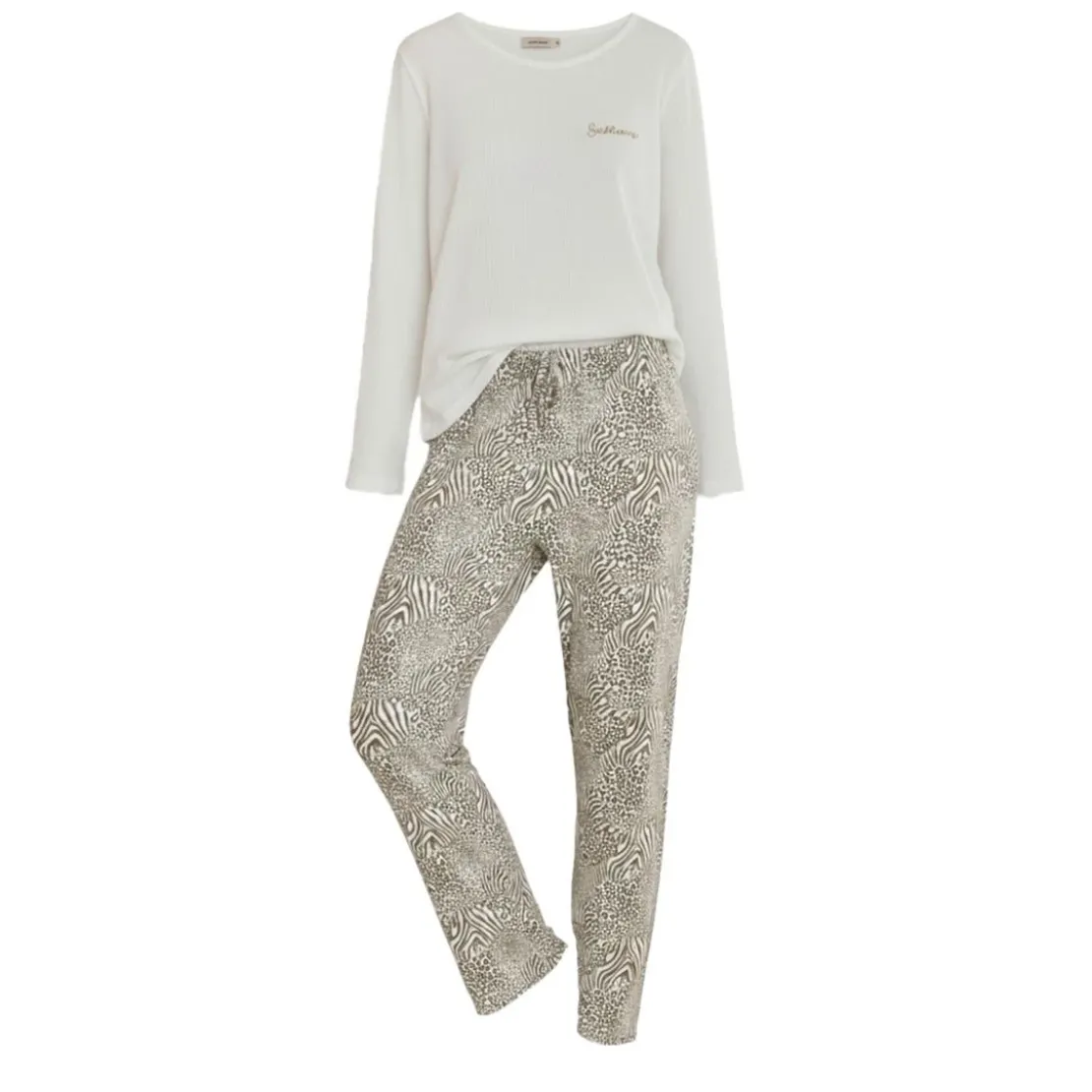 BecquetPyjama en polyester LDN.ZEBRA - beige