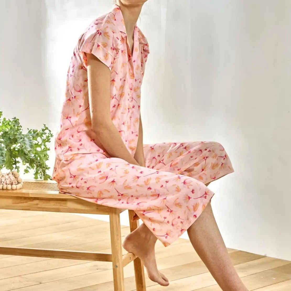 BecquetPyjama en viscose LILAROSEPYJ - rose