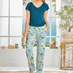 BecquetPyjama femme CITRUS - bleu
