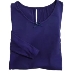 BecquetPyjama femme en viscose AMAZONE Bleu