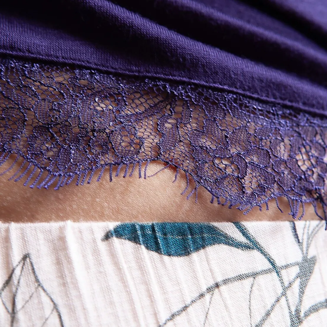 BecquetPyjama femme en viscose AMAZONE Bleu