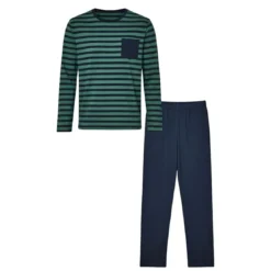 BecquetPyjama homme en coton Aroe - bleu marine