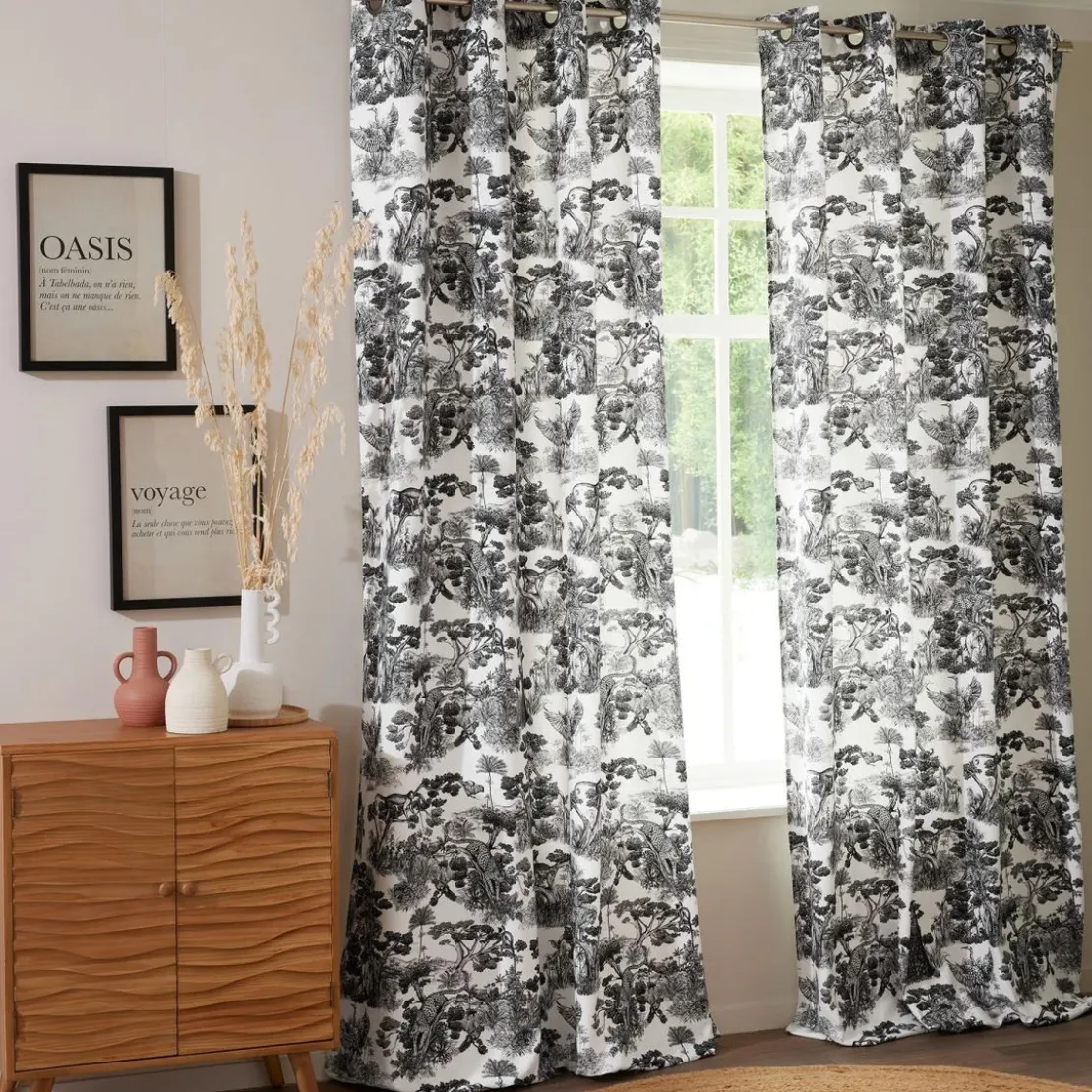 BecquetRideau ANIMALIA 135xH260 noir