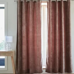BecquetRideau en Velours Beige FLAMM