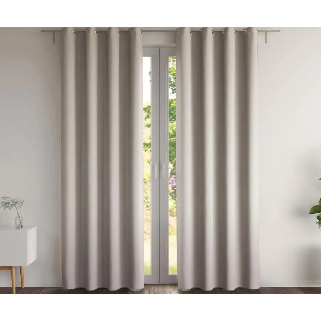 BecquetRideau NATTE CHAMBRAY - sable