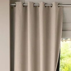BecquetRideau occultant L140xH180 beige ficelle