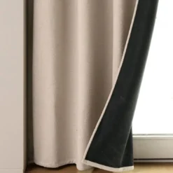 BecquetRideau occultant L140xH180 beige ficelle