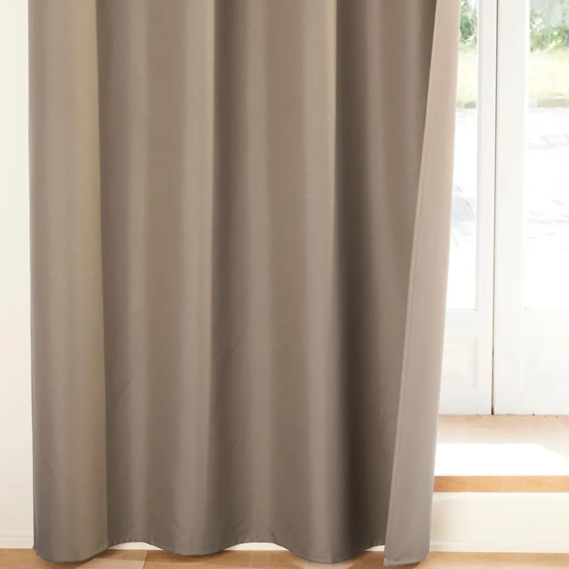 BecquetRideau occultant Satiné Beige SATINOU