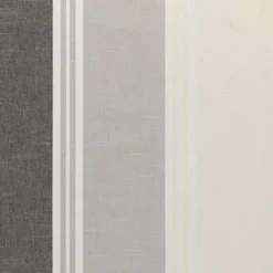 BecquetRideau occultants thermiques chambray en coton rayé ALPS - gris