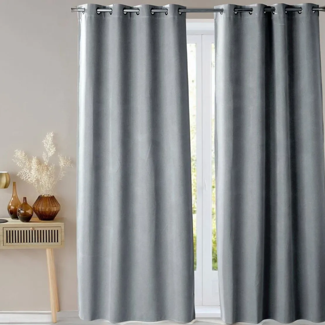 BecquetRideau occultant thermique INTIME - gris