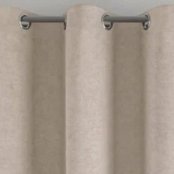 BecquetRideau occultant velours thermique et phonique dos polaire ALASKA - Beige