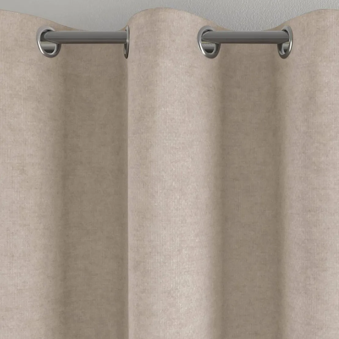 BecquetRideau occultant velours thermique et phonique dos polaire ALASKA - Beige