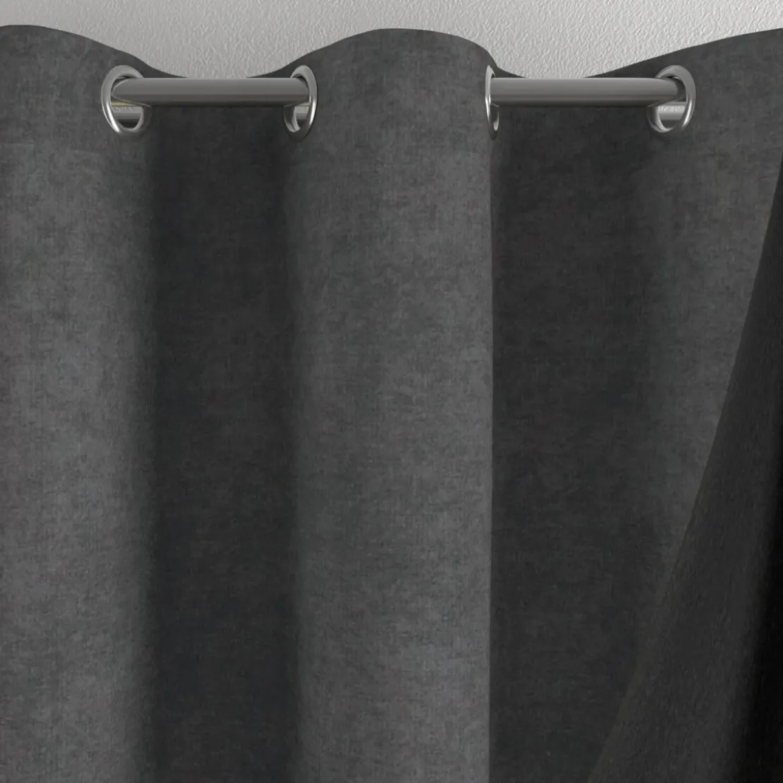 BecquetRideau occultant velours thermique OCC.GALENA - gris anthracite