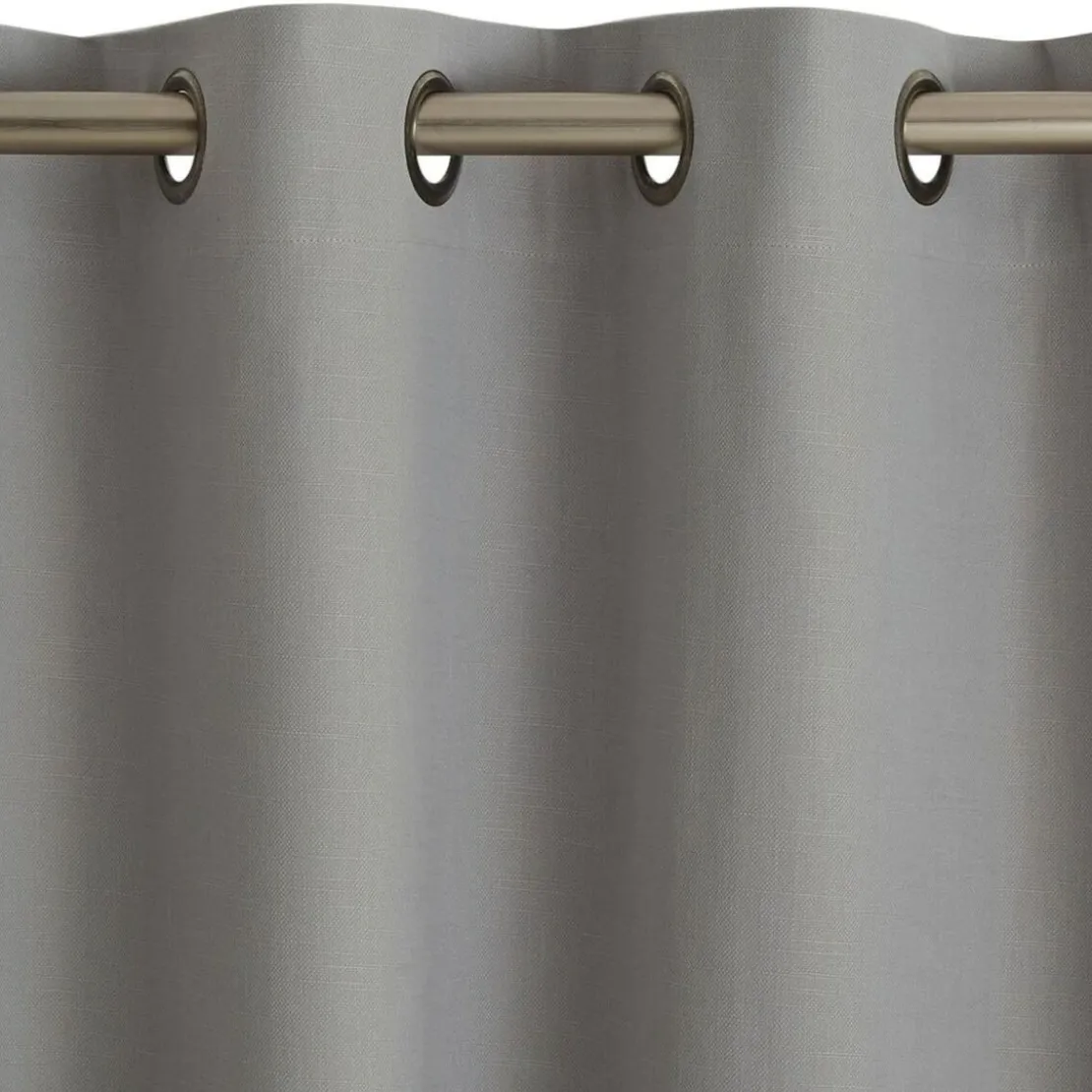BecquetRideau à oeillets occultant thermique natté Becquet - Gris Perle