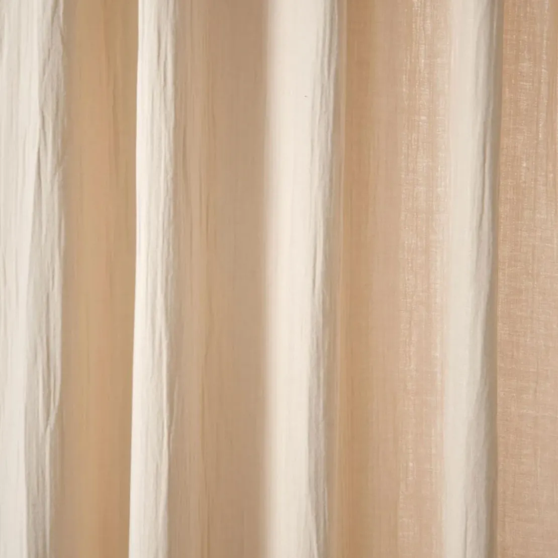 BecquetRideau tunnel GAZE DE COTON - beige
