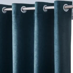 BecquetRideau velours WHISPER - bleu artic