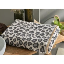 BecquetServiette de bain en coton FAUVE - anthracite