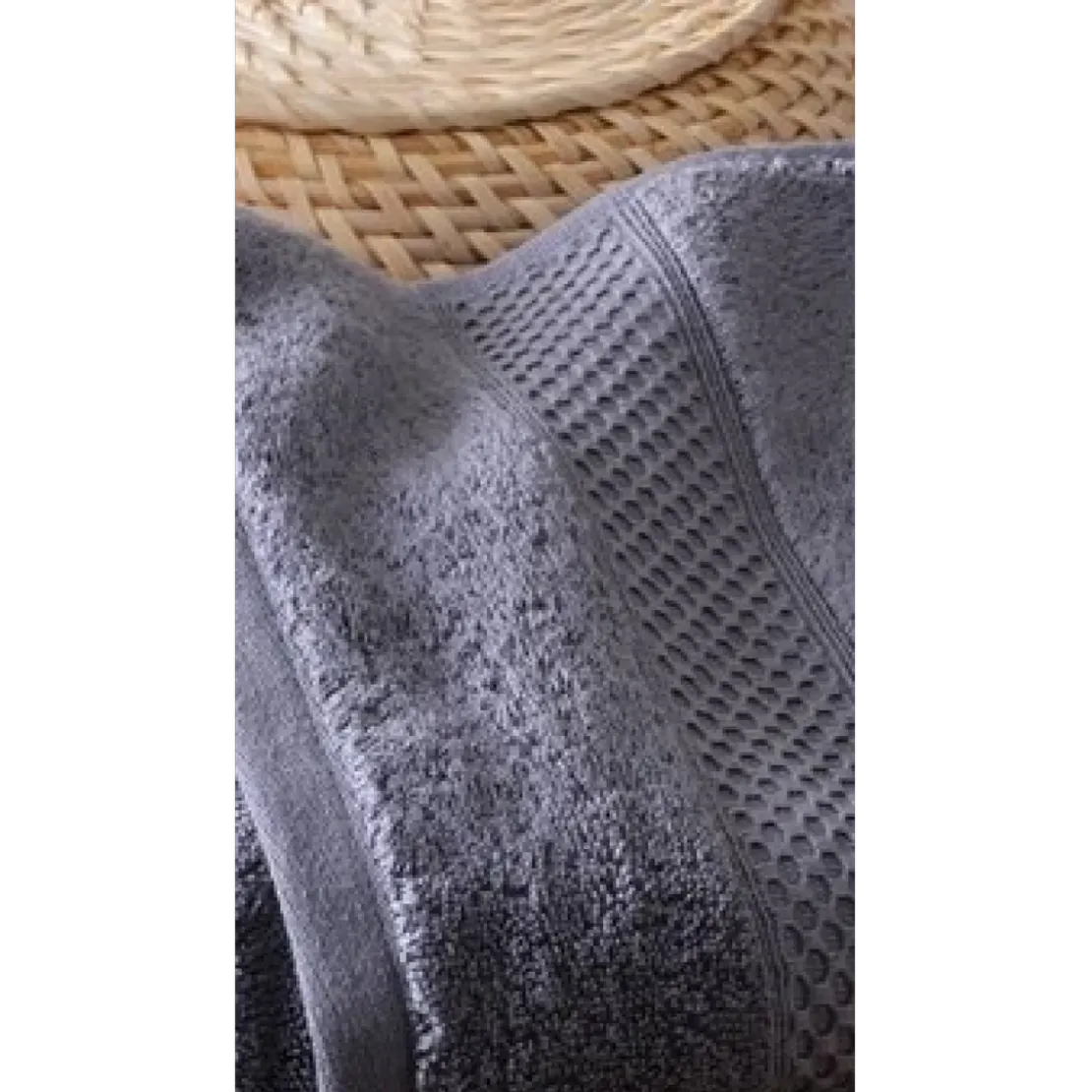 BecquetServiette de bain éponge nouvelle technologie - Gris