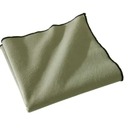 BecquetServiette de tableHONO vert en coton lavé
