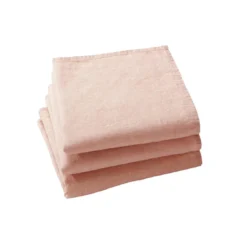 BecquetServiette de table LINA rose en lin