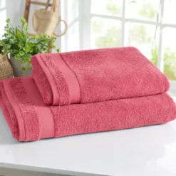 BecquetServiette de toilette en coton 500 g/m² ATLANTIQUE - rose framboise