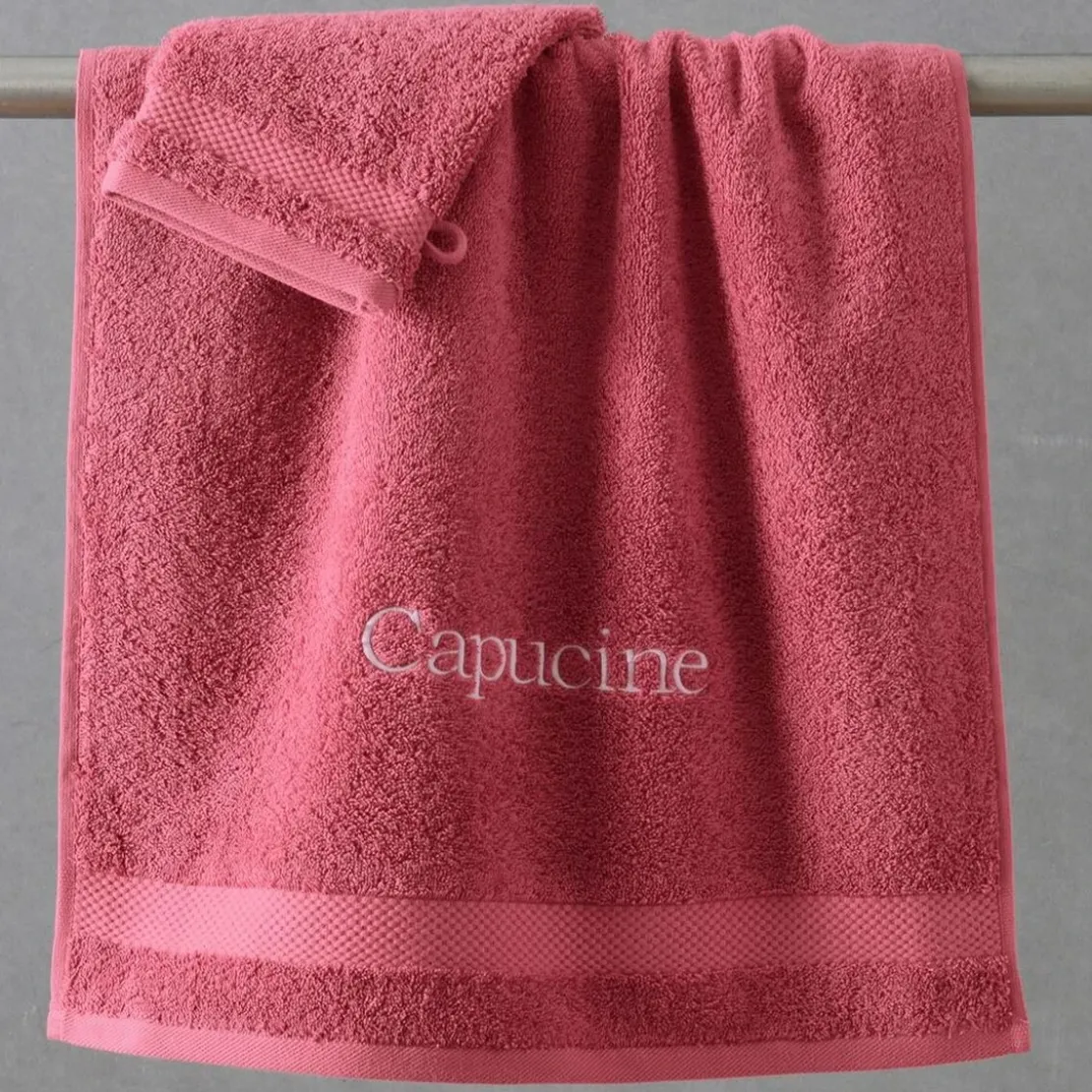 BecquetServiette de toilette en coton 500 g/m² ATLANTIQUE - rose framboise