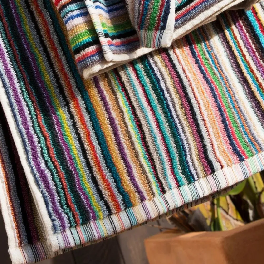 BecquetServiette de toilette rayés 480 g/m² LAURENCE - multicolore