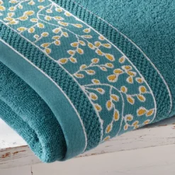 BecquetServiette de Toilette coton HERBAL bleu canard