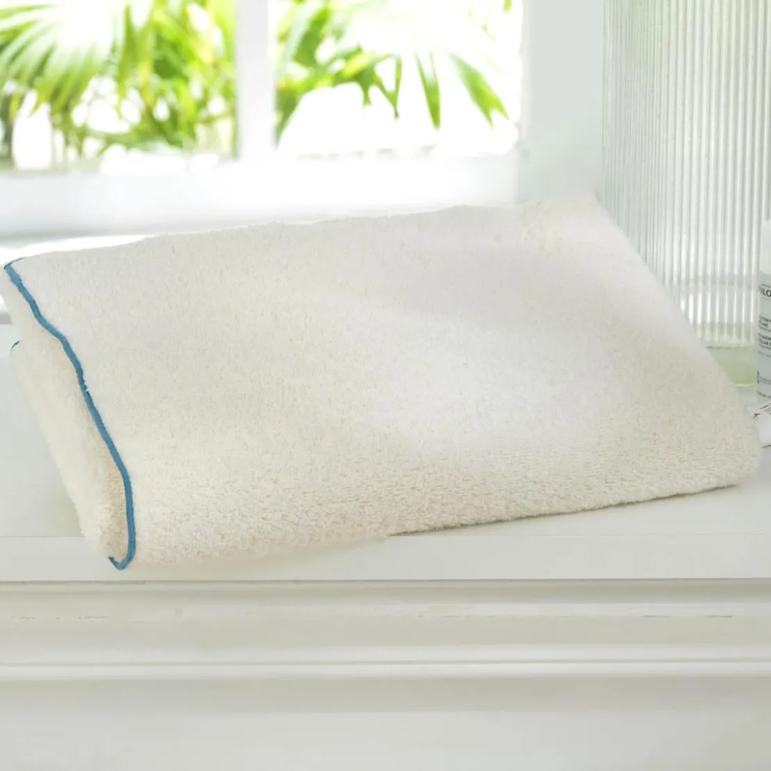 BecquetServiette de toilette 480g/m² SAMIA blanc cassé 50x100 cm