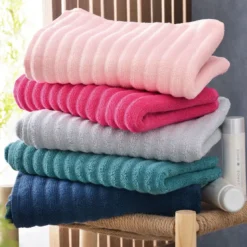 BecquetServiette de Toilette effet côtelé 500 g/m² DREAM - Jaune