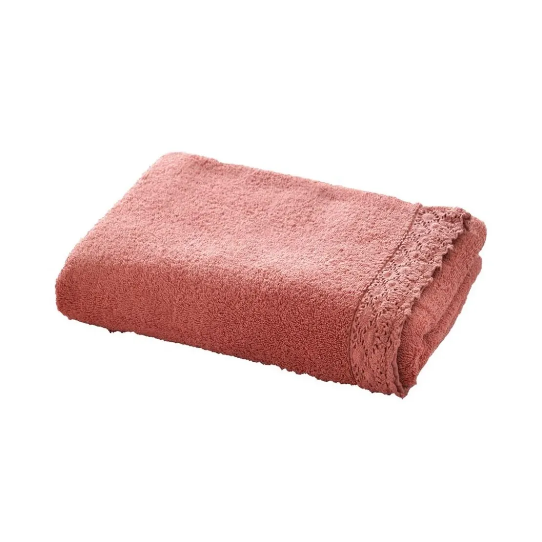 BecquetServiette de toilette coton éponge VAHINA - bois de rose