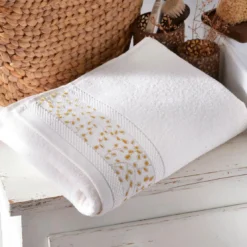 BecquetServiette de Toilette coton HERBAL Blanc Craie