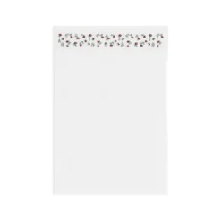 BecquetServiette de toilette en coton blanc avec liteau floral - FLORA