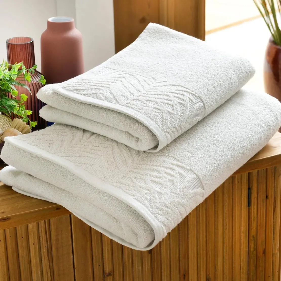 BecquetServiette de toilette coton 450 g/m² PALMITTA - craie