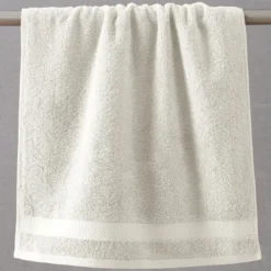 BecquetServiette de toilette en coton 500 g/m² ATLANTIQUE - blanc ivoire