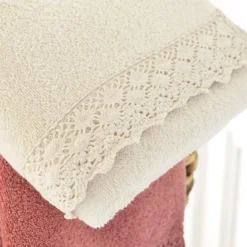 BecquetServiette de toilette coton éponge VAHINA - blanc écru