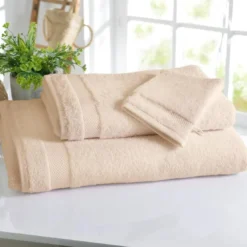 BecquetServiette de toilette en coton 500 g/m² ATLANTIQUE - beige sable