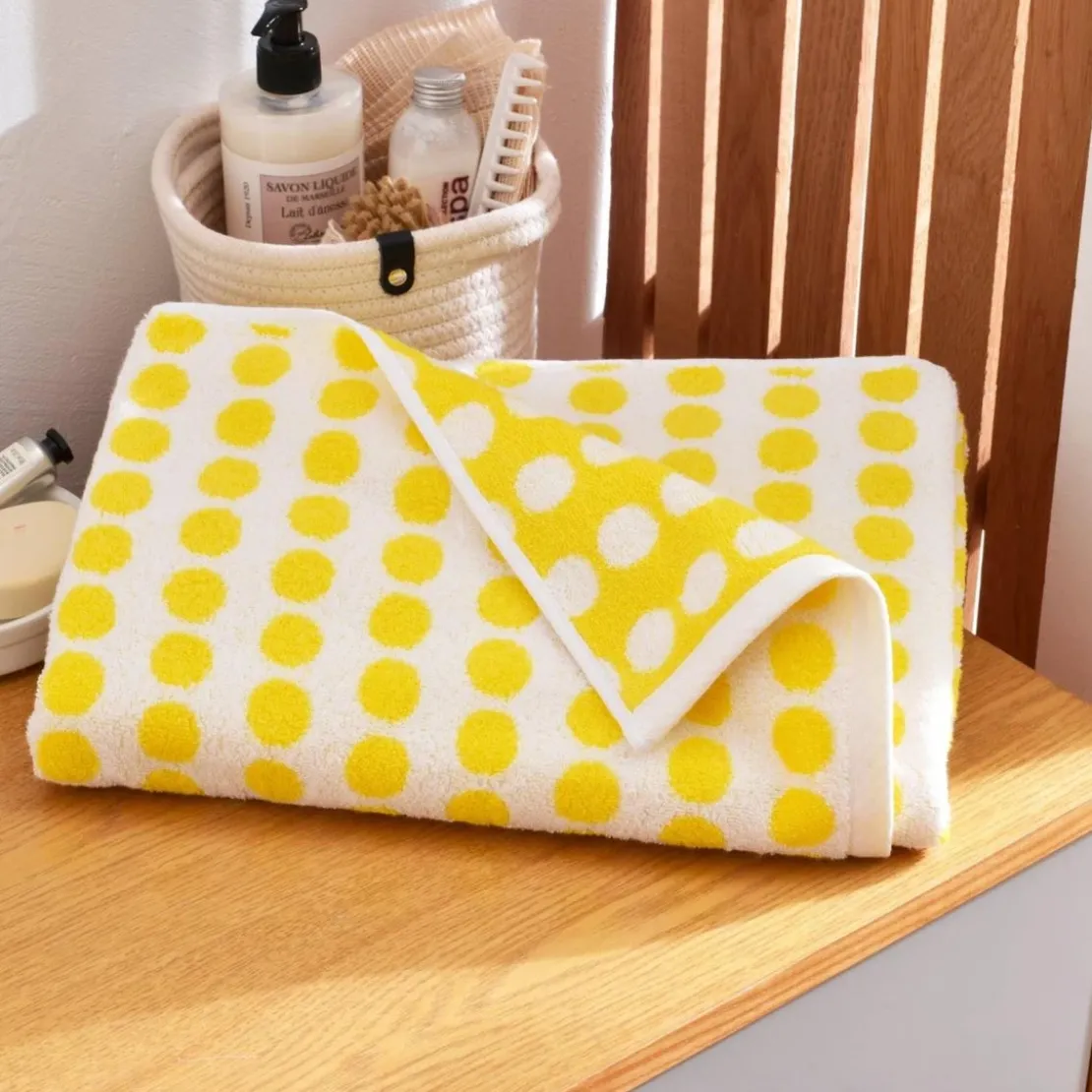 BecquetServiette de toilette Epaisse Jaune POISPOIS